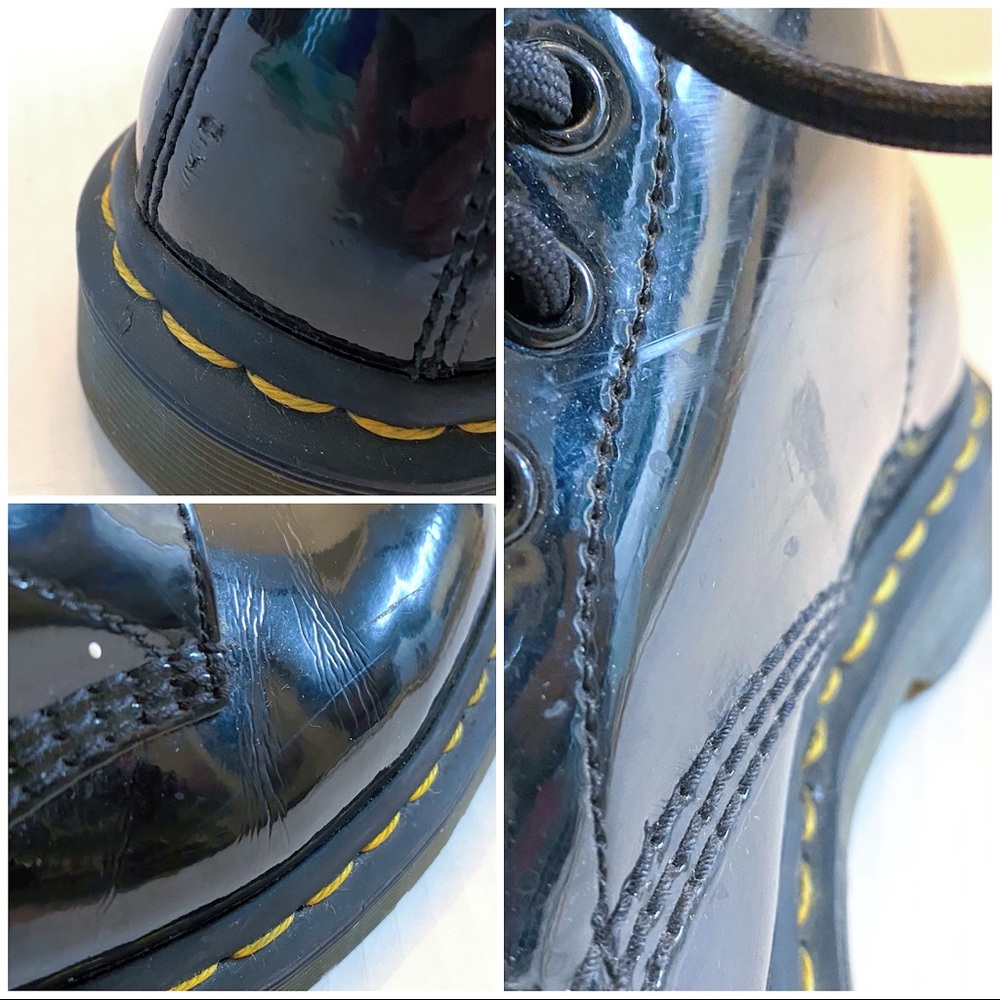 Dr. Martens 1460 Patent Leather Lace Up Boots EUC - Picture 12 of 16